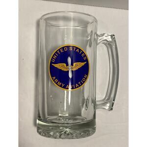 United States Army Aviation Beer Mug, 7 inches Tall, Sturdy, USA, Flight